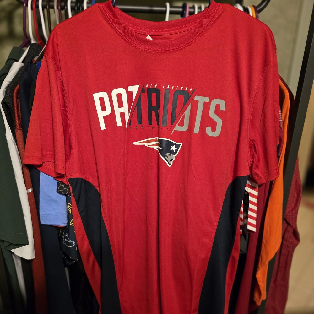 New England Patriots Red Short Sleeve Tee